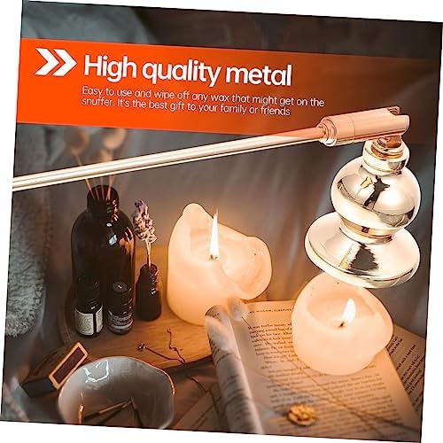 Cabilock Candle Snuffer with Long Handle for Safe Flame Extinguishing