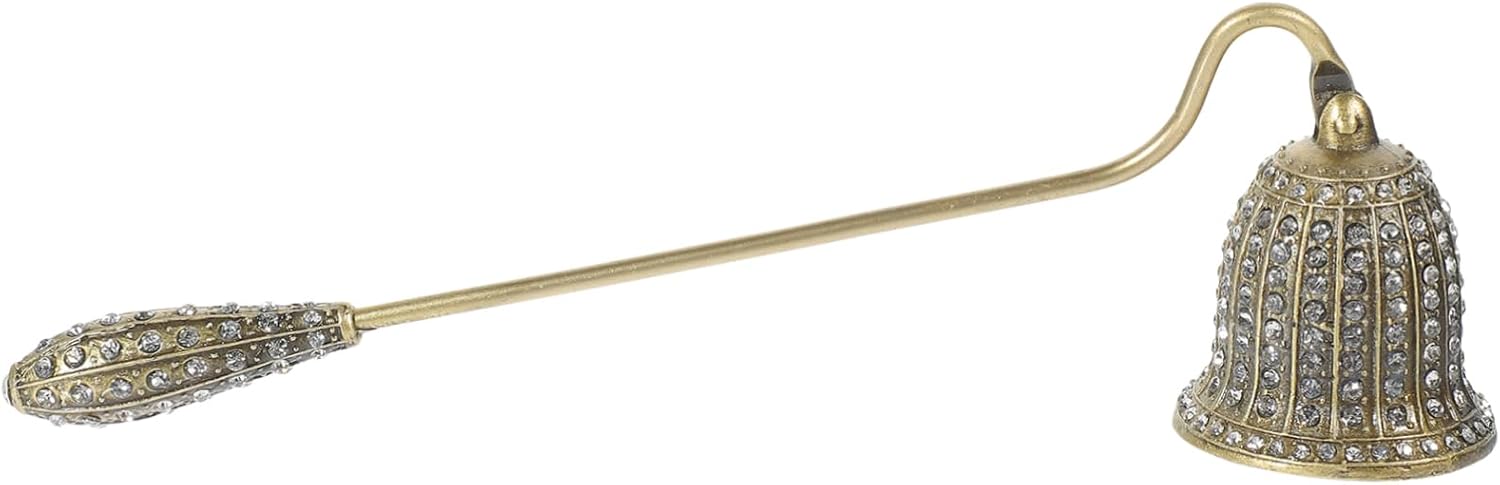Vintage Rhinestone Candle Snuffer with Long Handle