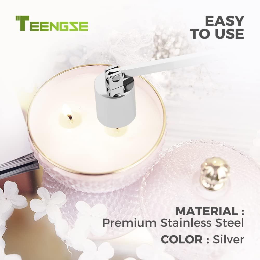 Stainless Steel Candle Snuffer 17cm Silver Polished