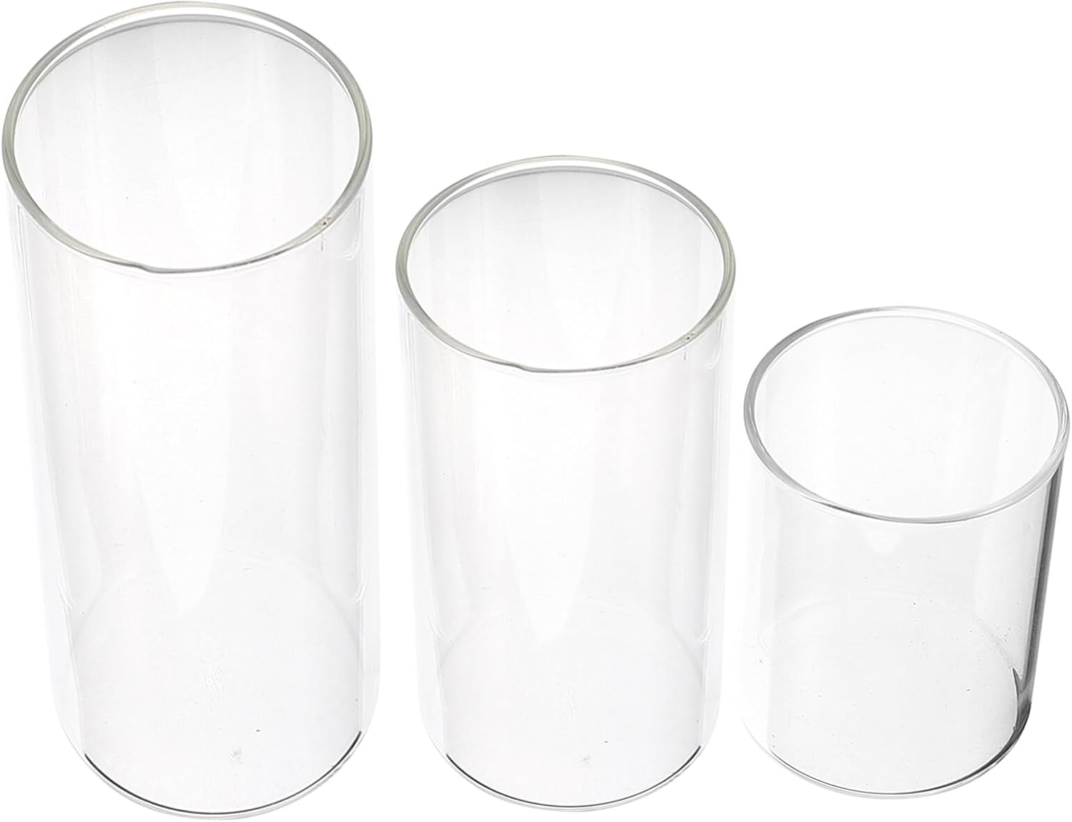15PCS Clear Glass Candle Shade Holder Set