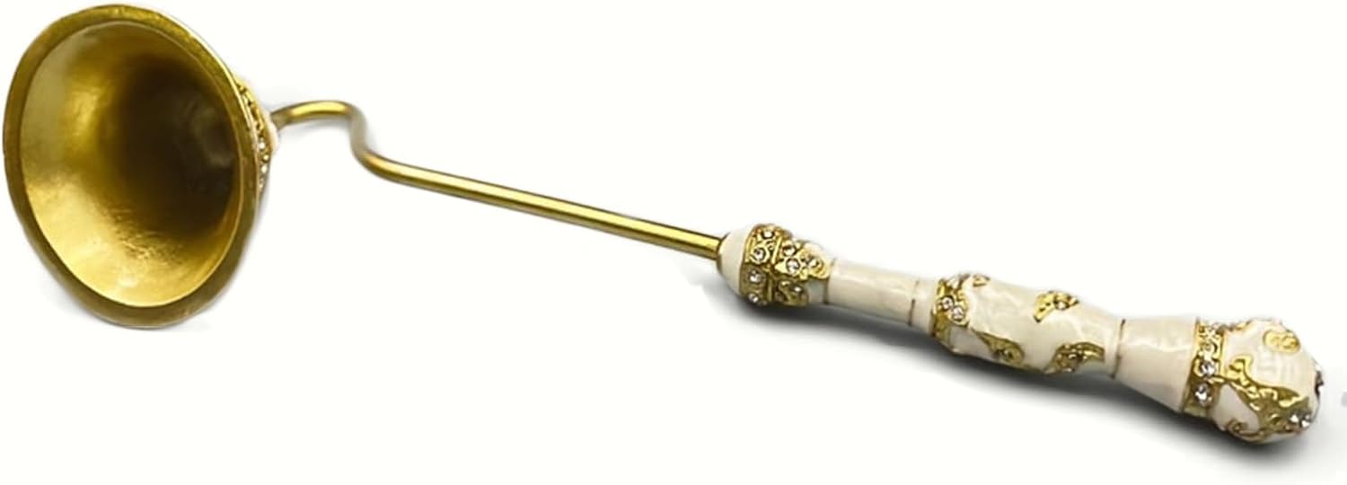 GUDVES Candle Snuffer Decorative Metal Tool - White