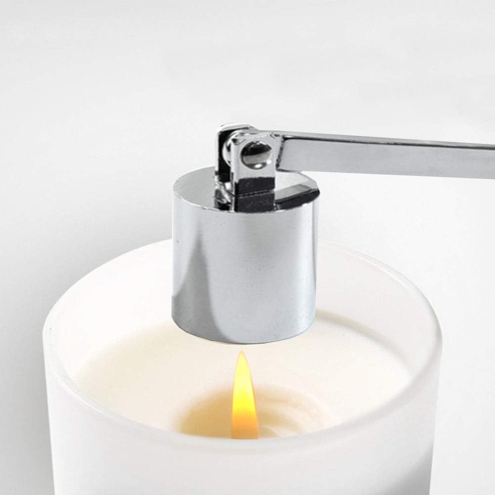 Stainless Steel Candle Snuffer with Long Handle Silver
