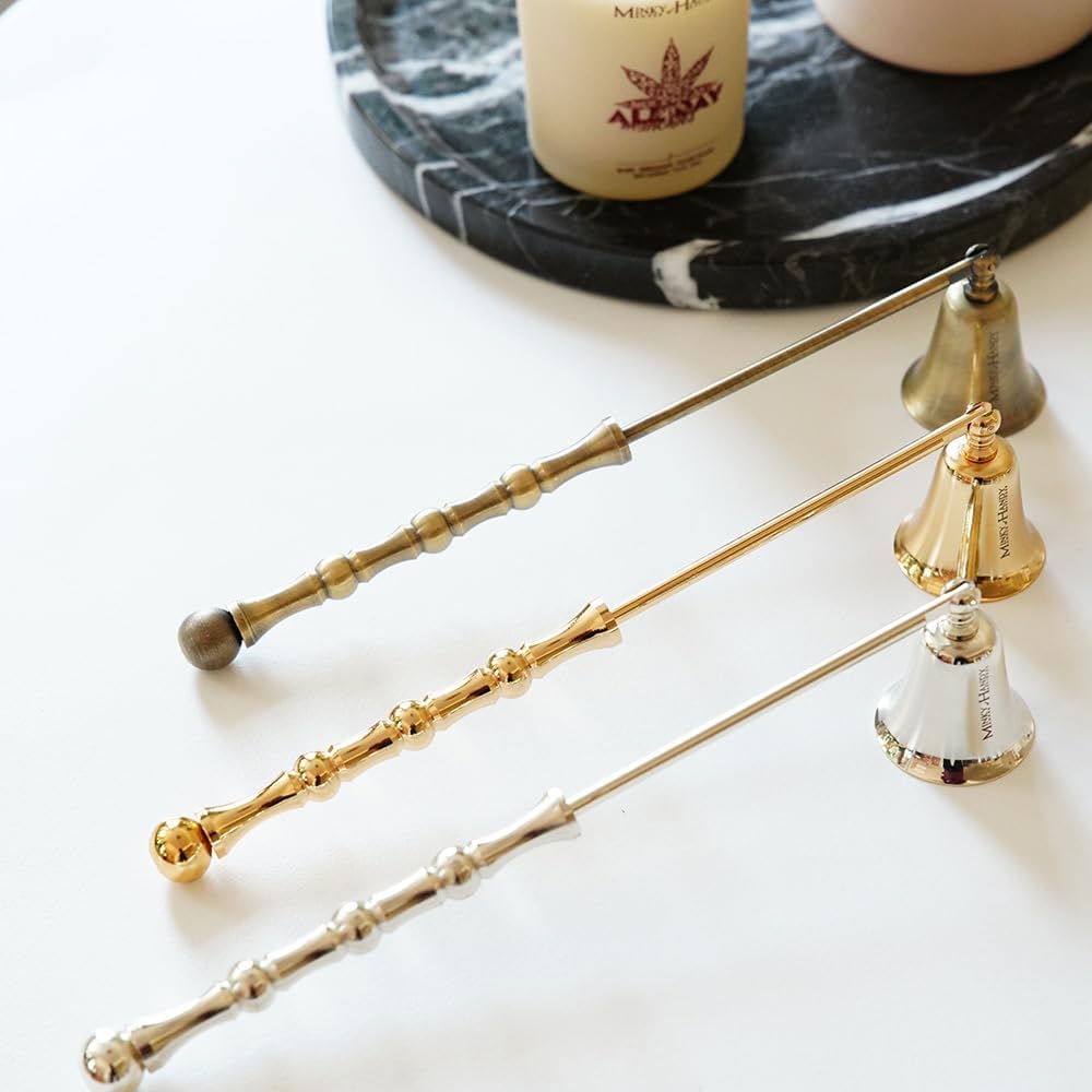 Luxury Brass Candle Snuffer - Gold Finish