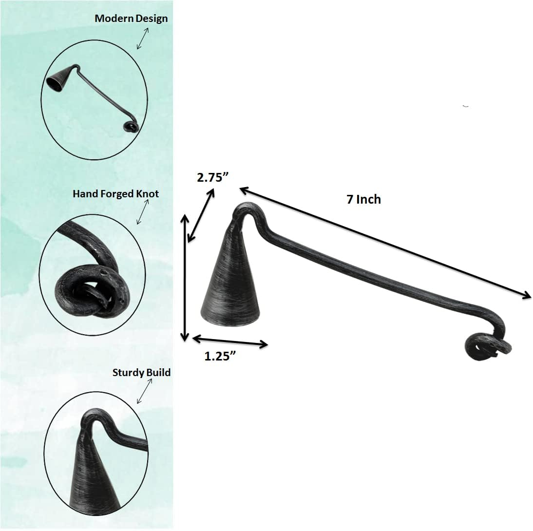 Living Ideas Hand Forged Knot Handle Candle Snuffer