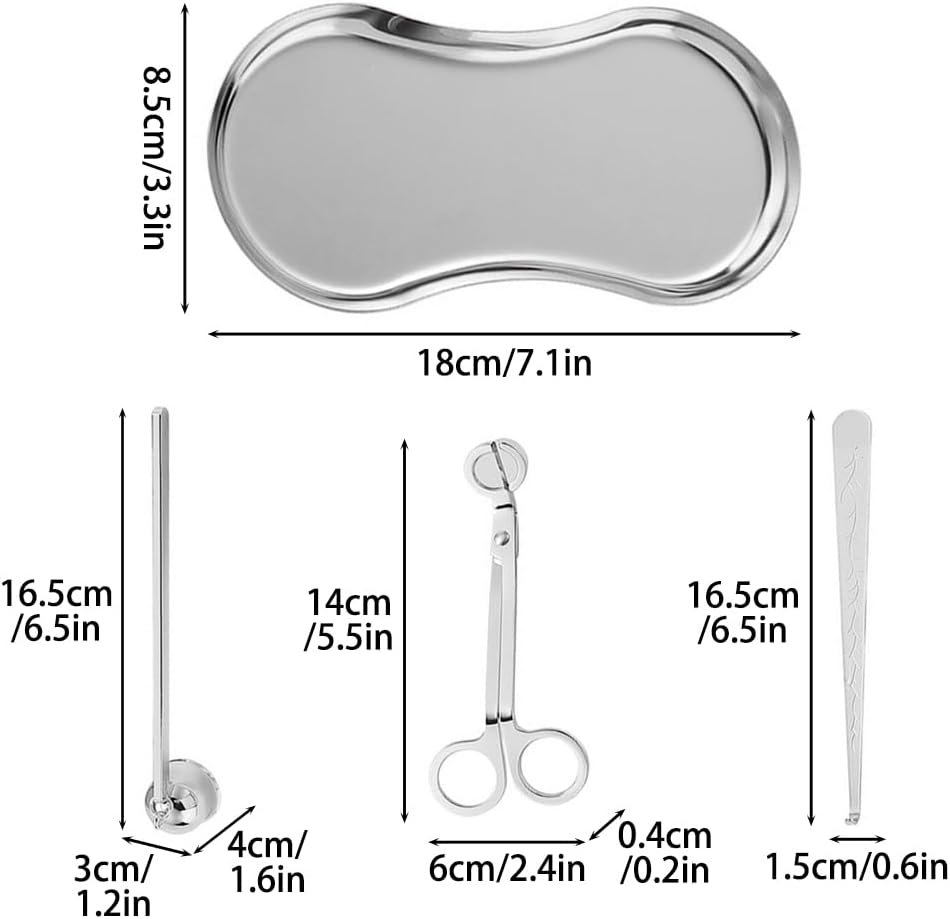 DONGKER 4 in 1 Candle Accessory Set