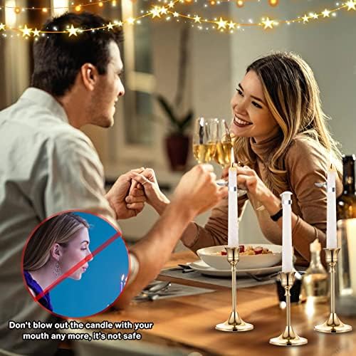 LILANGLI Automatic Candle Snuffer Set 8 Pcs Silver