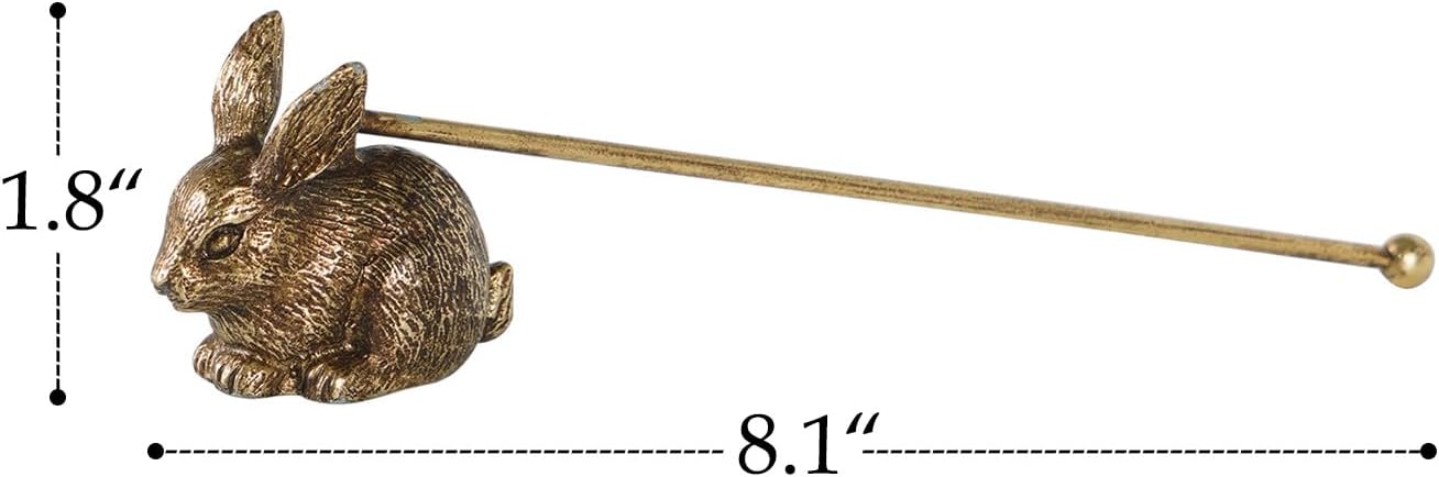 NIKKY HOME Candle Snuffer with Long Handle Bunny Style