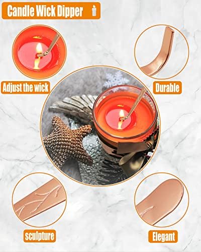 4 in 1 Candle Accessory Set with Storage Tray Rose Gold
