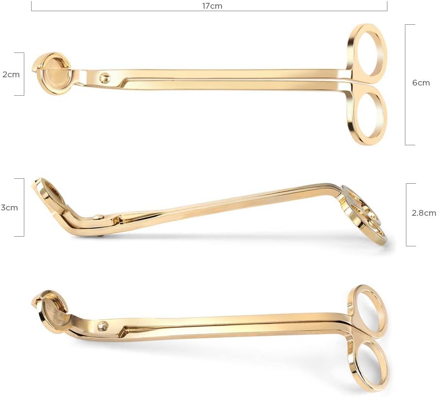 AIM GGKK Gold Copper Candle Snuffer and Wick Trimmer