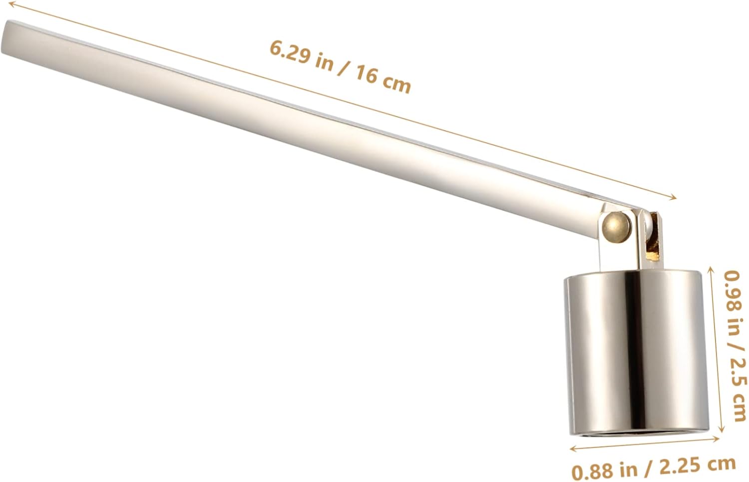 2pc Stainless Steel Candle Snuffers with Handles