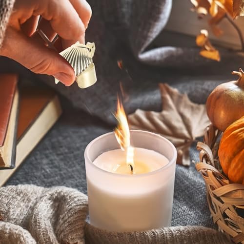 STOBAZA Automatic Candle Snuffer 4pcs Reusable Metal Candle Wick Extinguisher