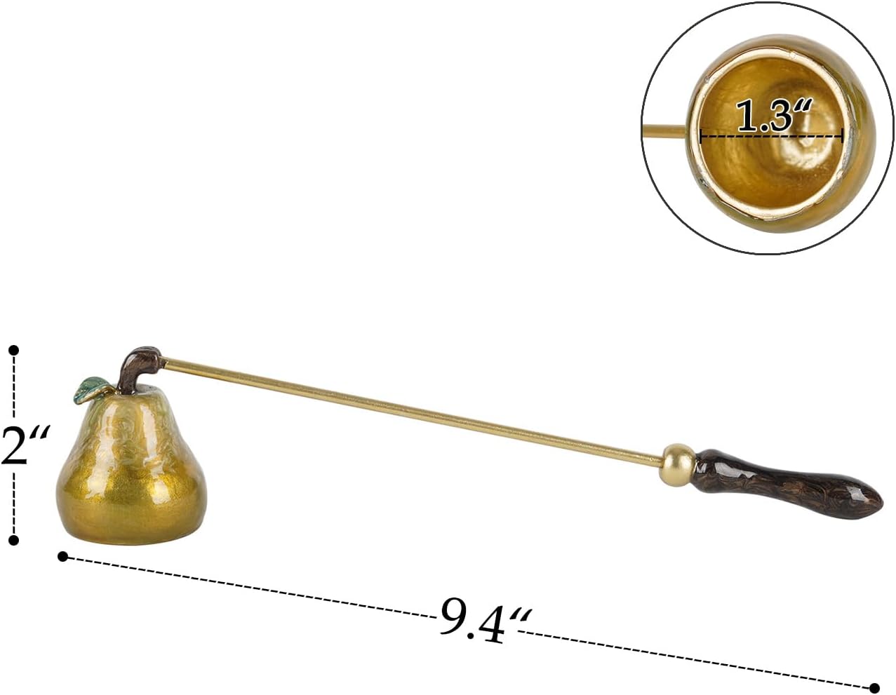 NIKKY HOME Candle Snuffer with Long Handle