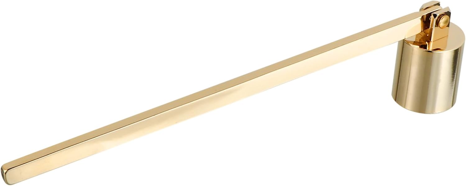 STOBAZA 1pc Stainless Steel Candle Snuffer with Long Handle and Ergonomic Design