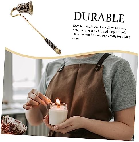 HOOTNEE Rhinestone Flower Candle Snuffer with Long Handle
