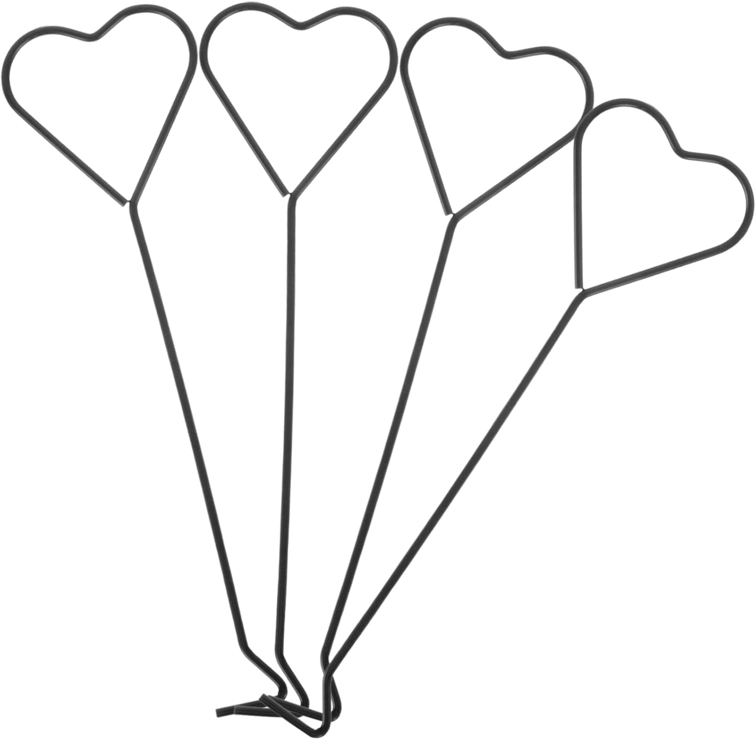 4pcs Iron Candle Wick Hook Set with Heart Design