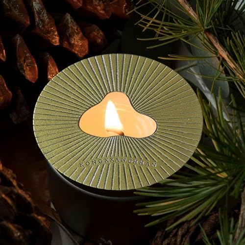 Bronze Candle Jar Topper with Shade Sleeve