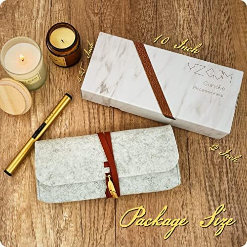 YZGJM Exquisite Candle Tool Kit with Lighter and Trimmer