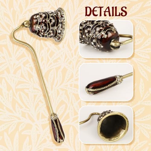 Elegant Royal-Style Candle Snuffer with Pearl Inlay 1