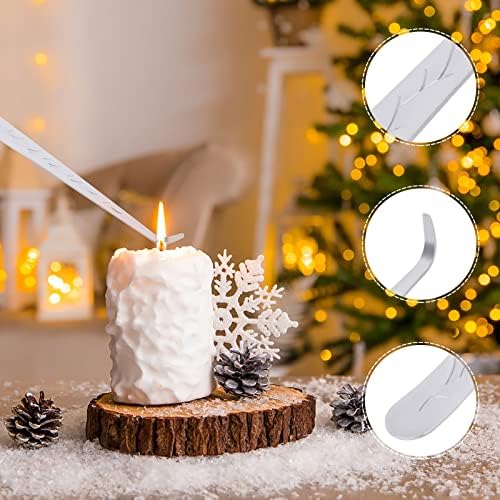 3-in-1 Candle Snuffer Set with Wick Trimmer and Dipper - Silver