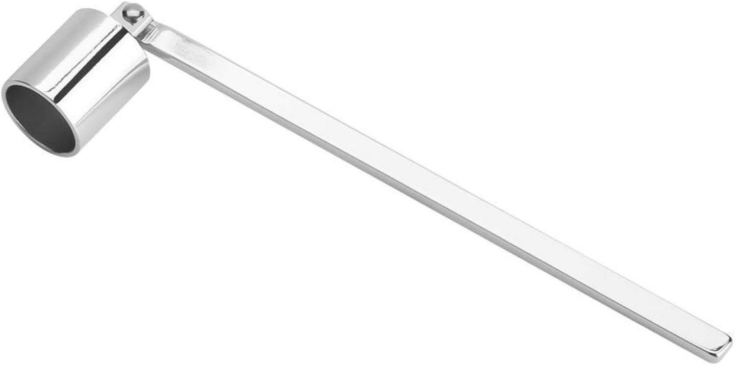 Cyrank Silver Candle Snuffer with Long Handle