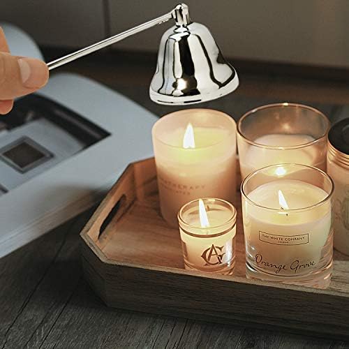 Premium Metal Candle Snuffer with Long Handle - Silver