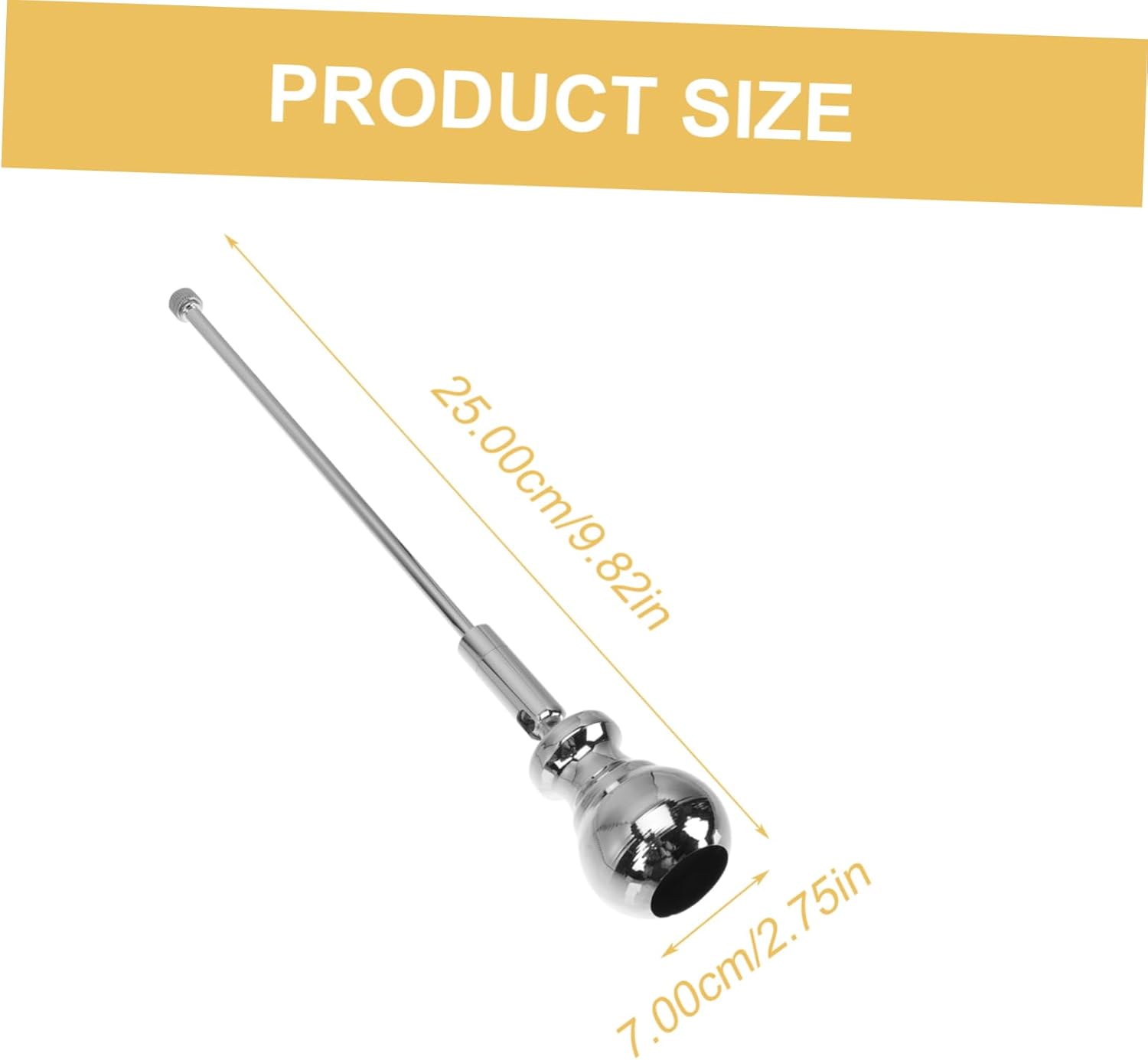 Iron Candle Snuffer with Long Handle for Safe Flame Extinguishing