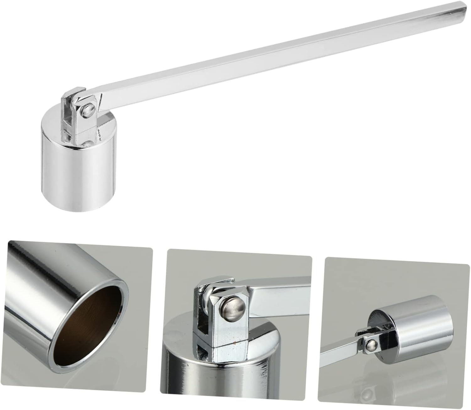Elegant Stainless Steel Candle Snuffer with Handle
