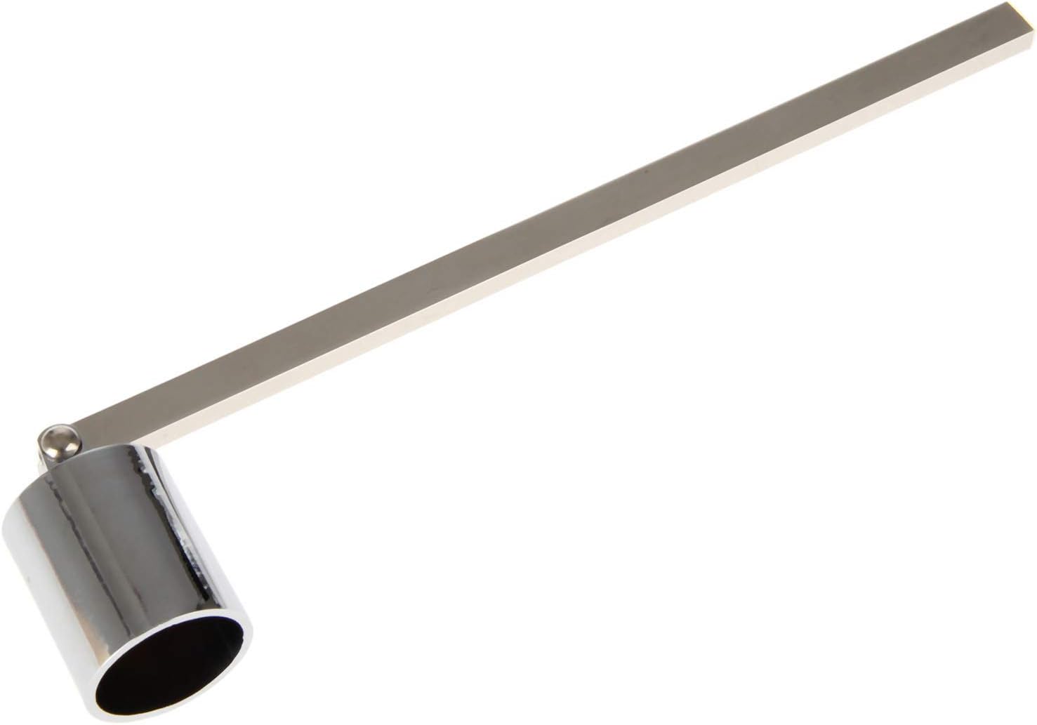 MUXSAM Candle Snuffer with Long Handle and Silver Finish