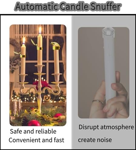 Generic Automatic Candle Snuffer - 4Pcs Silver Metal Shell Extinguisher