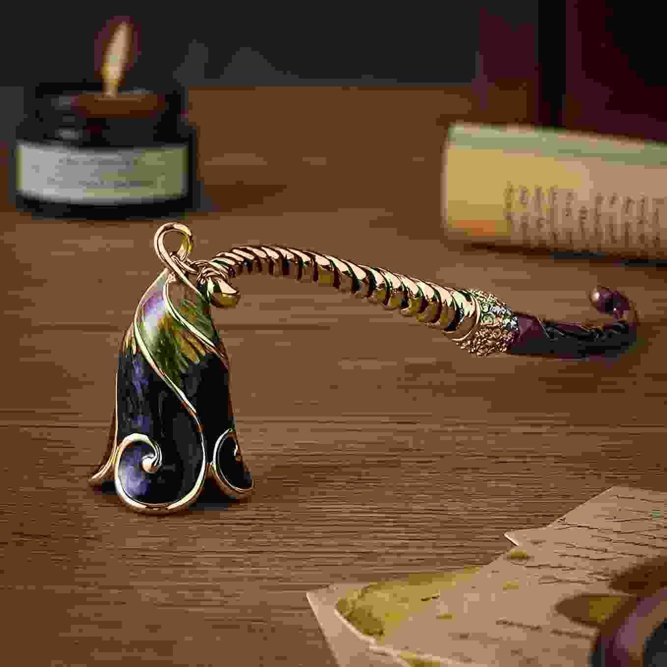 Diamond Candle Snuffer Extinguisher with Long Handle Blue Purple