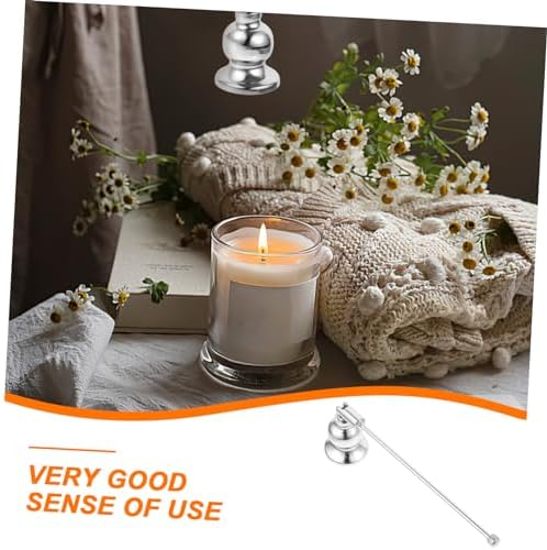 Elegant Iron Candle Snuffer Bell for Safe Extinguishing