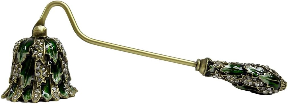 Earssa Candle Snuffer Green Vintage Metal Holder