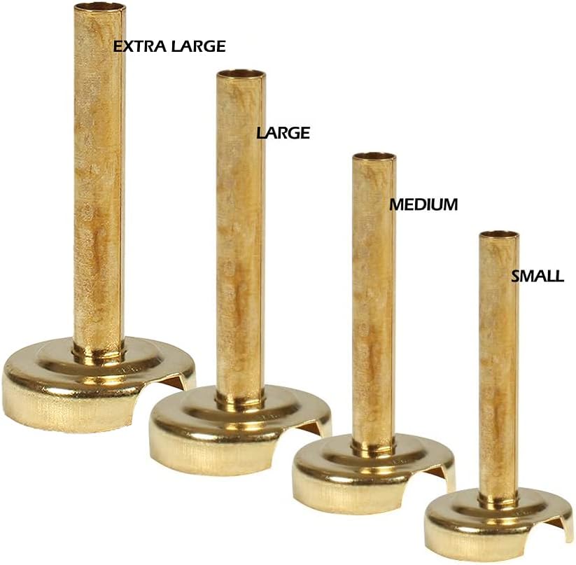 Ner Mitzvah Gold Wick Holder Set