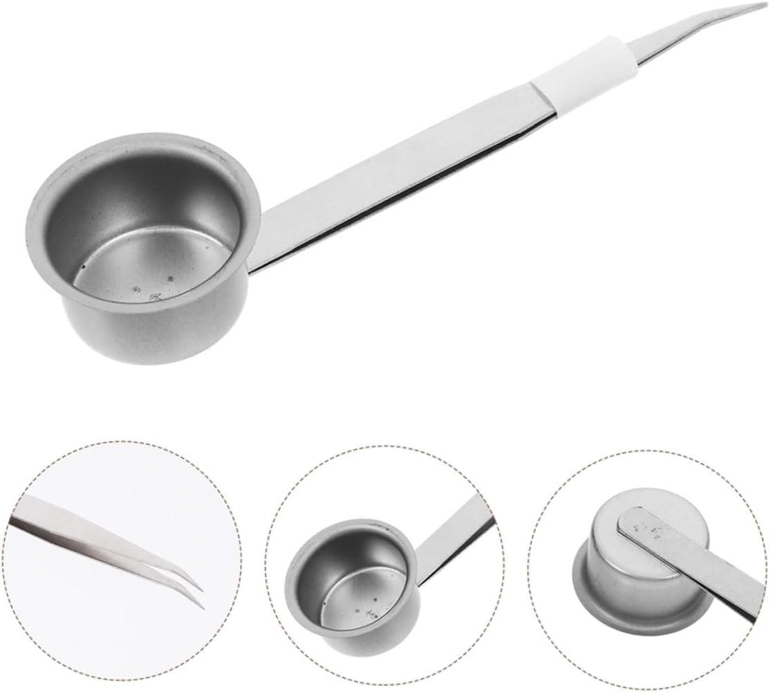 2pcs Candle Maintenance Tool Flame Tongs Iron Wick Dipper Snuffer