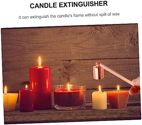 Stoanza 1pc Candle Snuffer Stainless Steel Flame Extinguisher Tool for Wick Control
