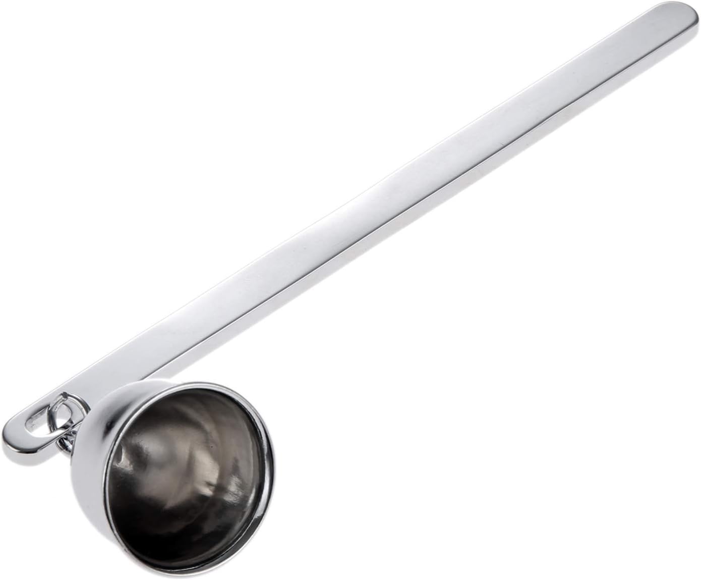 MUXSAM 1 Pack Stainless Steel Candle Extinguisher with Bell Snuffer - Silver