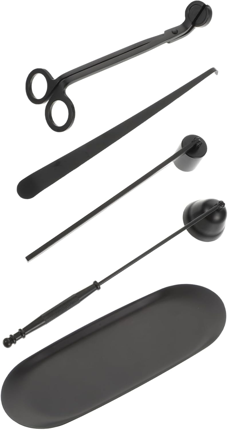 Happyyami 5 Piece Stainless Steel Candle Care Tool Set