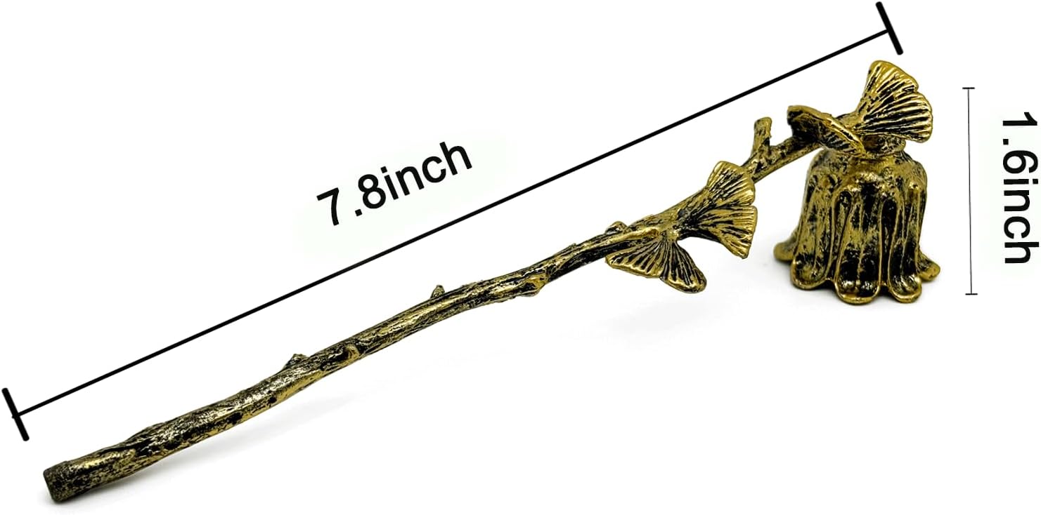 AimtoHome Candle Snuffer with Ginkgo Leaf Design