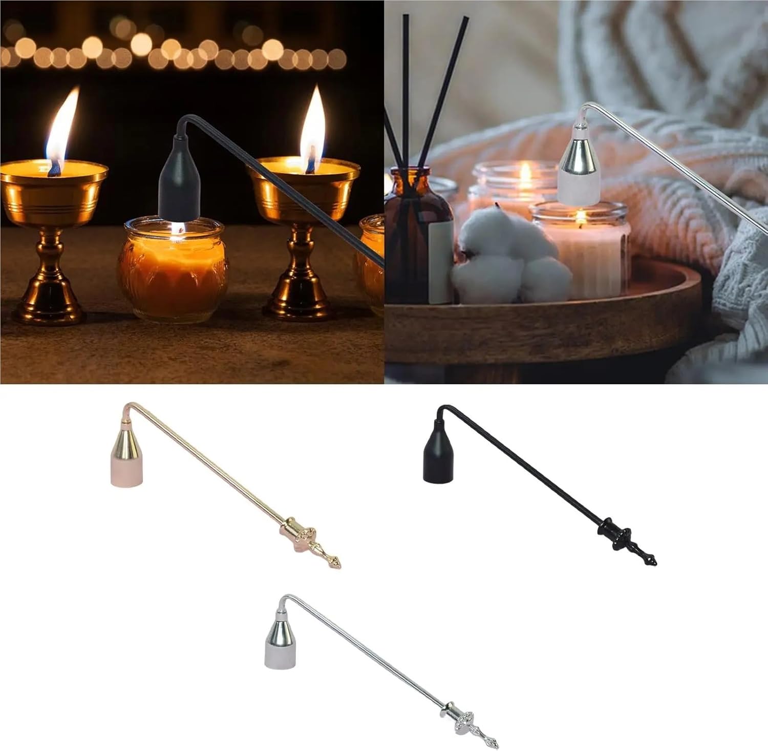 Candle Snuffer 3Pcs 9 Inch Smokeless Extinguisher