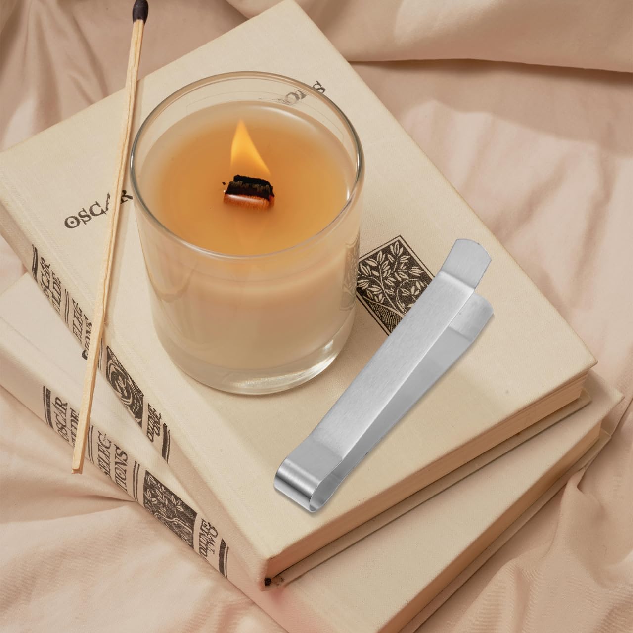4PCS Metal Clip Candle Snuffer Stainless Steel Wick Extinguisher