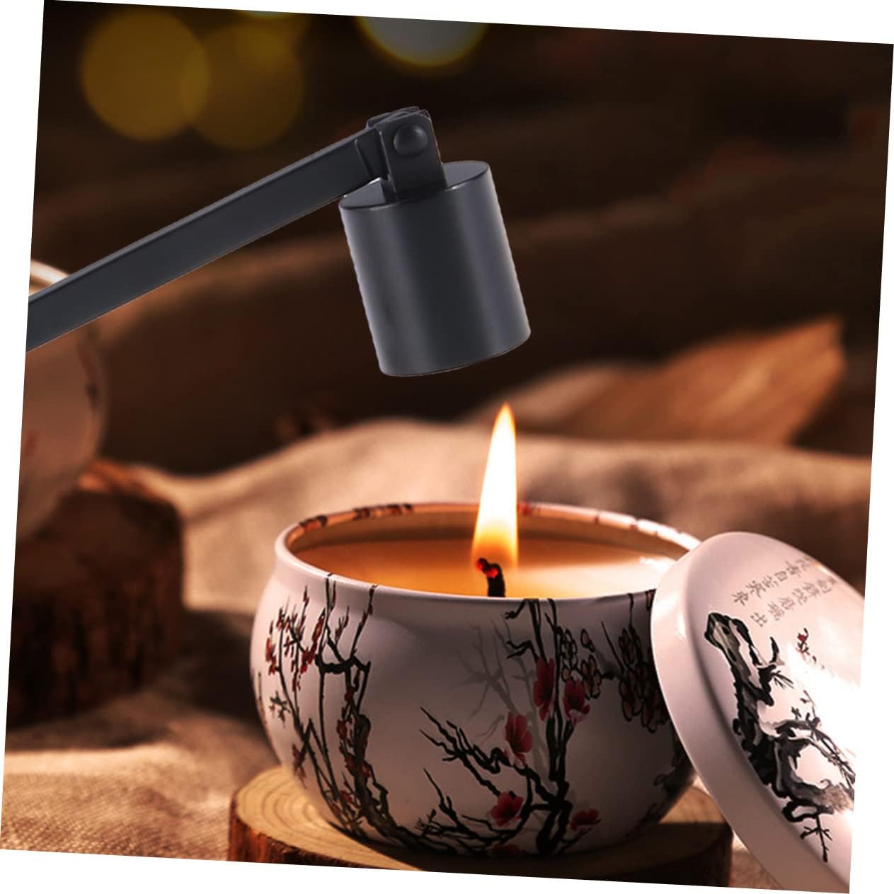 Stainless Steel Candle Snuffer and Wick Trimmer