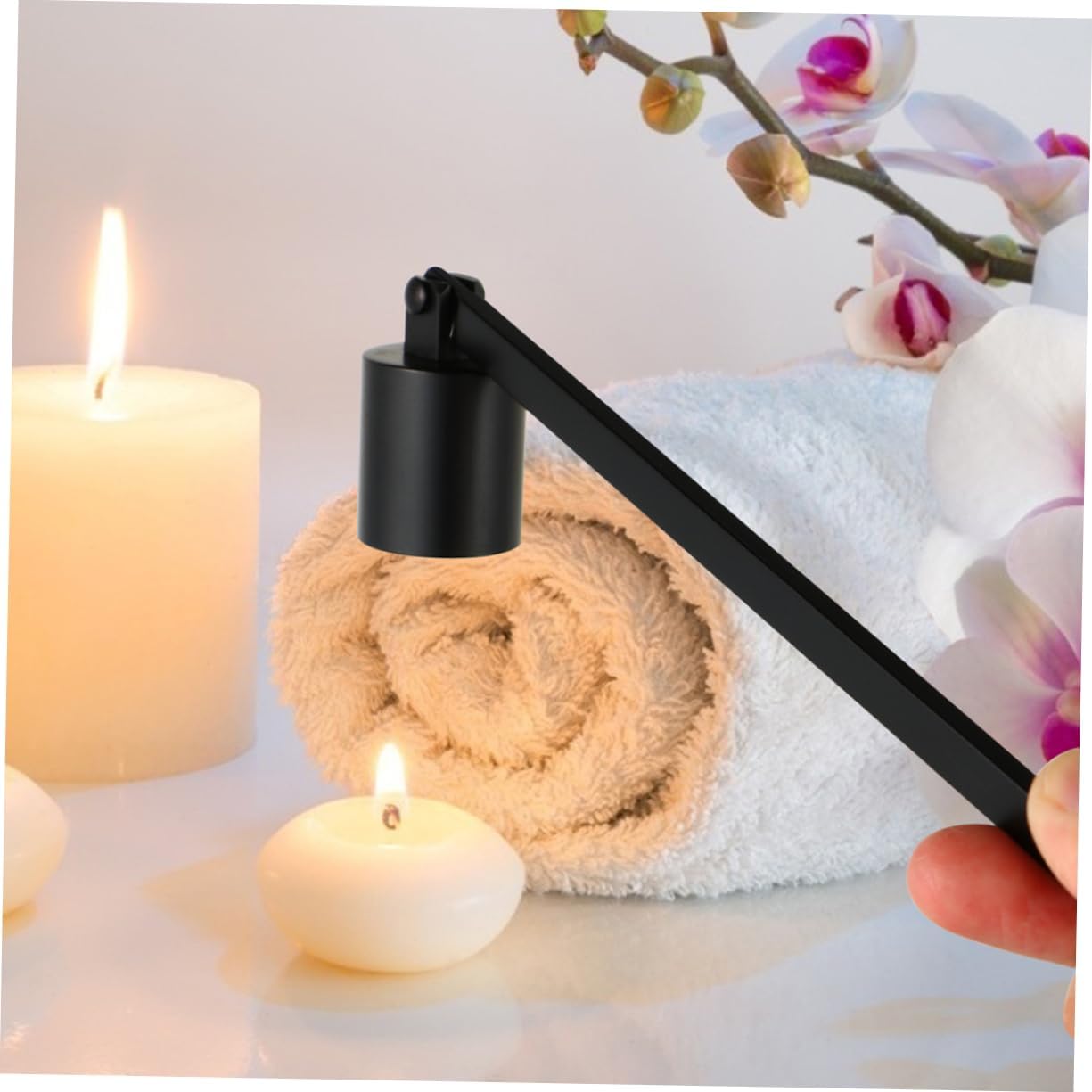 ERINGOGO Candle Snuffer Set 2pcs Metal Tool