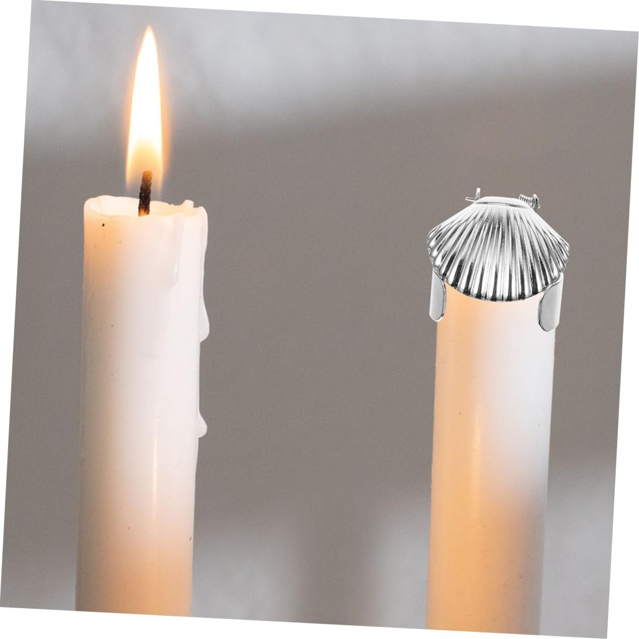 Metal Candle Snuffer Tool with Shell Shape for Flame Control