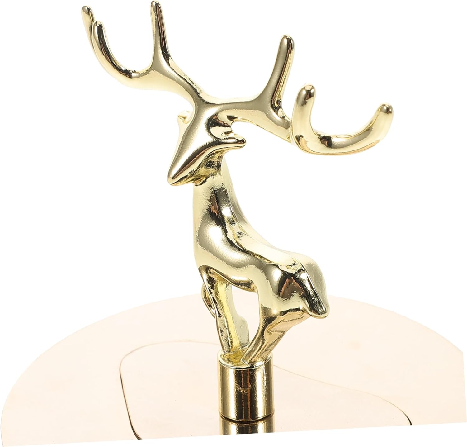 Metal Candle Topper Cover with Elk Design for Jar Candles