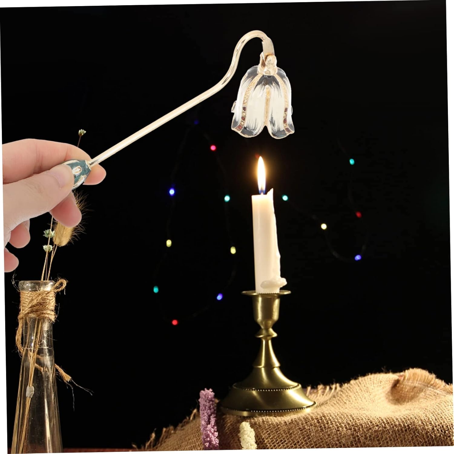 Happyyami Long Handle Candle Snuffer Tool for Wicks