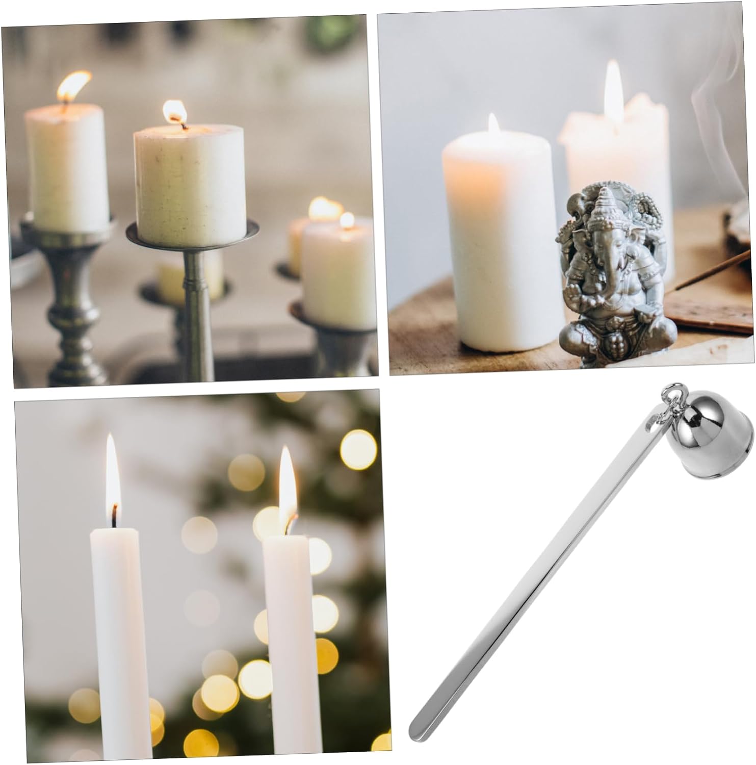 Vintage Inspired Stainless Steel Candle Snuffer Handle