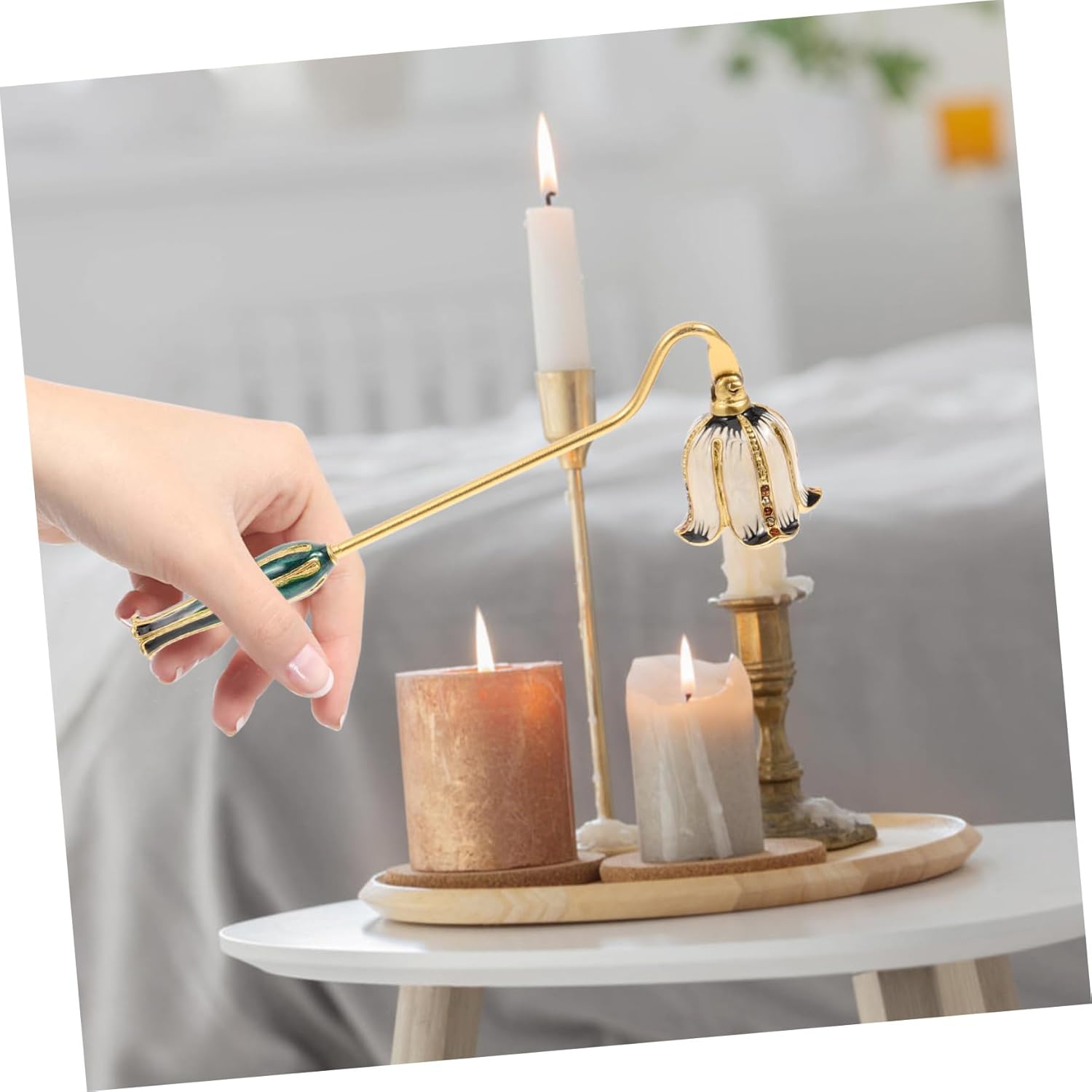 Zerodeko Candle Snuffer with Enamel Finish