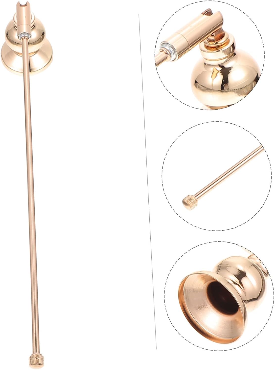 RORPOIR Candle Snuffer Elegant Bell Design Long Handle