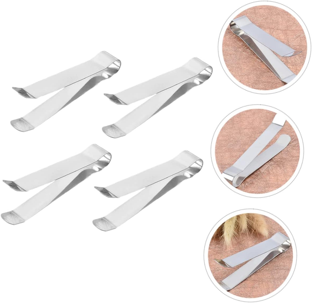4pcs Stainless Steel Candle Extinguisher Clips
