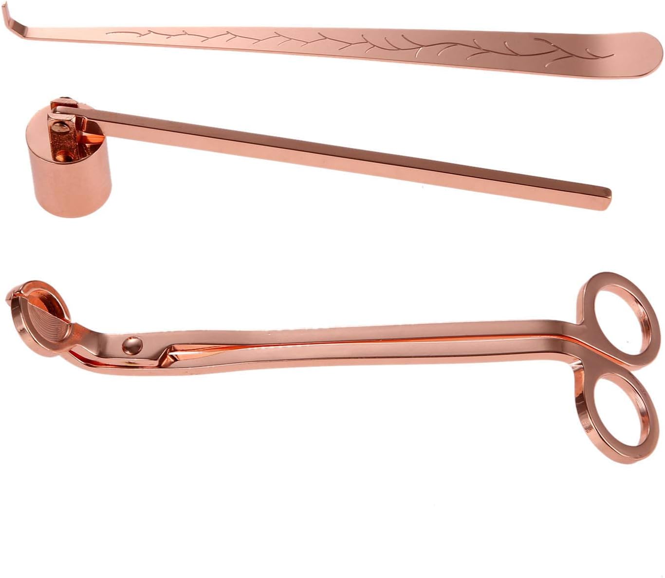 MUXSAM 3 in 1 Candle Accessory Set Rose Gold